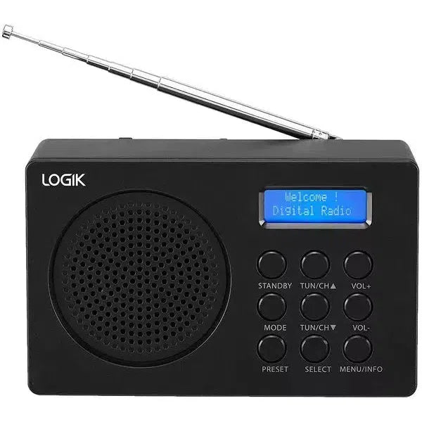 Logik L2DAB23 Portable DAB+/FM Radio, Mains or Battery Powered