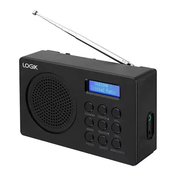 Logik L2DAB23 Portable DAB+/FM Radio, Mains or Battery Powered